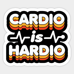 Cardio Is Hardio Sticker